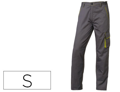 Pantalón de trabajo 5 bolsillos color gris verde talla S